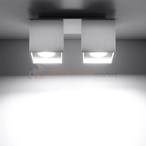 Oprawa sufitowa plafon spot kostka Cube 2xGU10 Quad 2 biały SL.0065 1 perfektmarket.webp