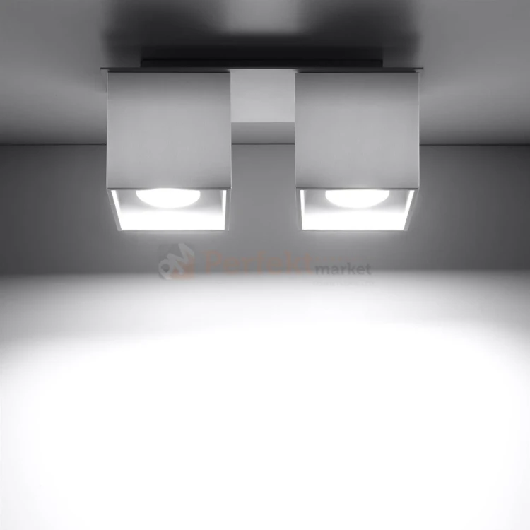 Oprawa sufitowa plafon spot kostka Cube 2xGU10 Quad 2 biały SL.0065 1 perfektmarket.webp
