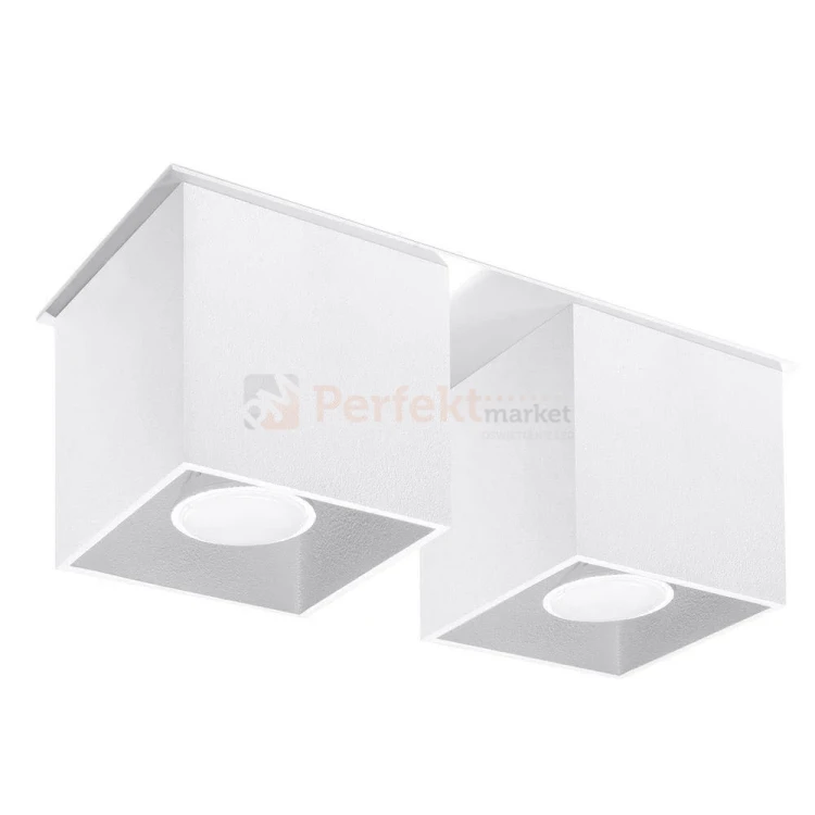Oprawa sufitowa plafon spot kostka Cube 2xGU10 Quad 2 biały SL.0065 2 perfektmarket.webp