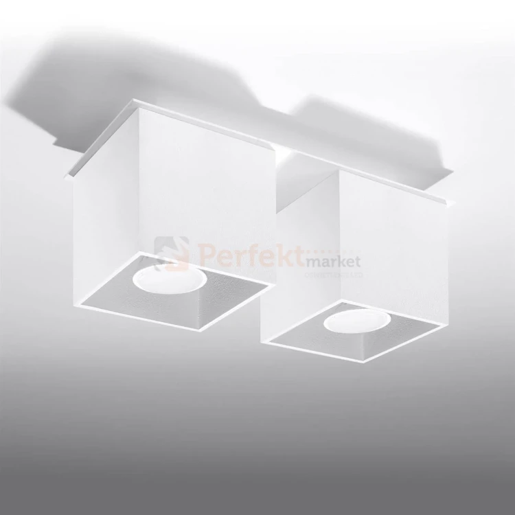 Oprawa sufitowa plafon spot kostka Cube 2xGU10 Quad 2 biały SL.0065 perfektmarket.webp