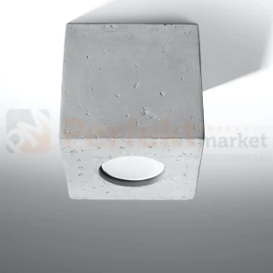 Nowoczesna oprawa sufitowa betonowa plafon Quad SL.0489