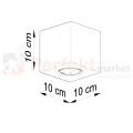 Nowoczesna oprawa sufitowa betonowa plafon Quad SL.0489 wymiary perfektmarket.webp