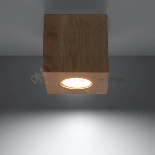 Nowoczesna oprawa sufitowa drewniana plafon Quad SL.0493 1 PERFEKTMARKET.webp