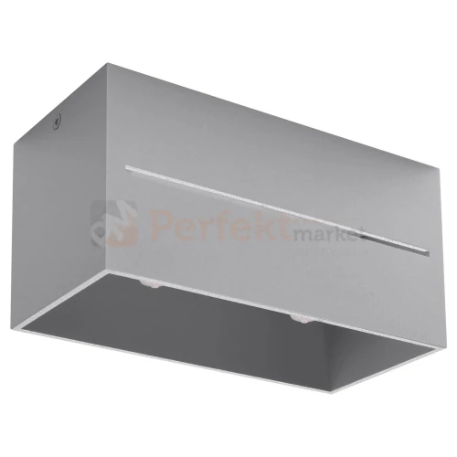 Plafon spot kostka podwójny LOBO MAXI szary Sollux SL.0385 1 perfektmarket.webp