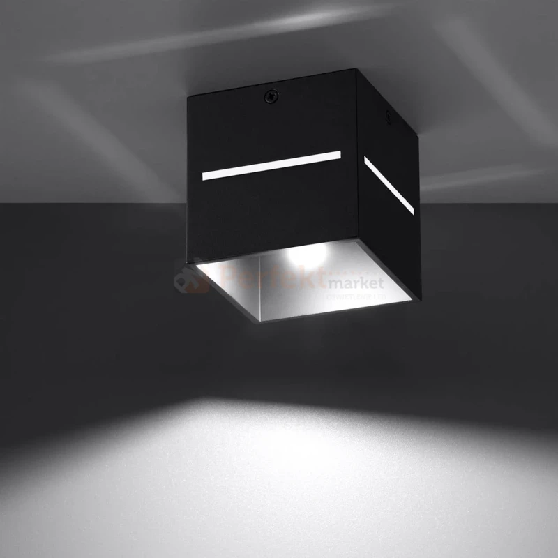 Nowoczesna lampa sufitowa spot kwadratowy Lobo Sollux montaż perfektmarket.webp