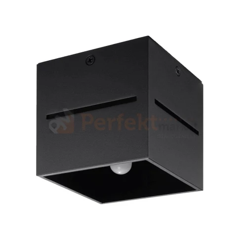 Nowoczesna lampa sufitowa spot kwadratowy Lobo czarny SL.0207 Sollux 2 perfektmarket.webp