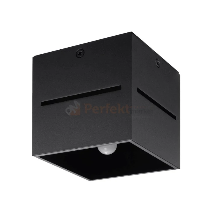 Nowoczesna lampa sufitowa spot kwadratowy Lobo czarny SL.0207 Sollux 2 perfektmarket.webp
