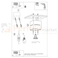 Nowoczesna lampa sufitowa spot kwadratowy Lobo Sollux montaż perfektmarket.webp