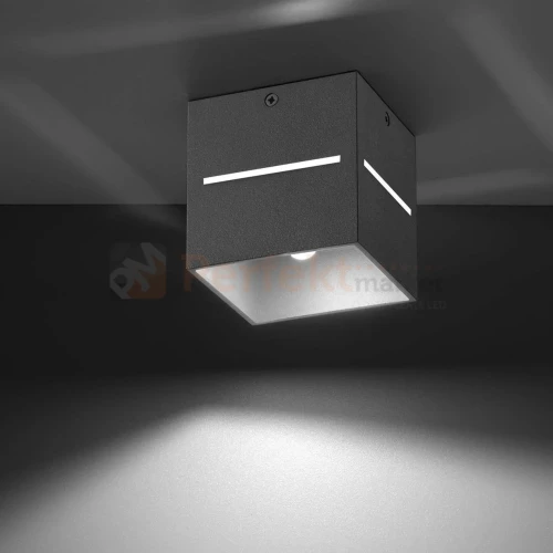 Nowoczesna lampa sufitowa spot kwadratowy Lobo szary SL.0208 1 perfektmarket.webp