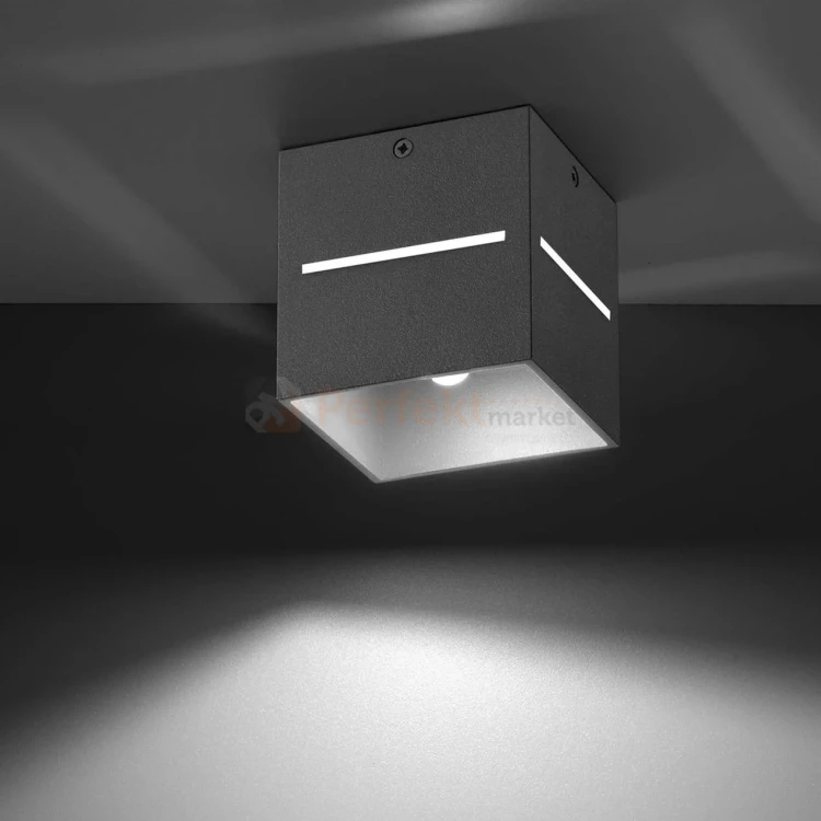 Nowoczesna lampa sufitowa spot kwadratowy Lobo szary SL.0208 1 perfektmarket.webp