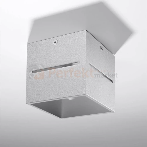 Nowoczesna lampa sufitowa spot kwadratowy Lobo szary SL.0208 perfektmarket.webp