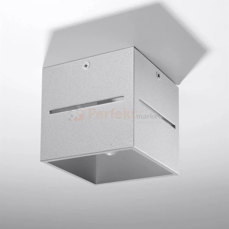 Nowoczesna lampa sufitowa spot kwadratowy Lobo szary SL.0208 perfektmarket.webp