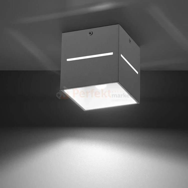 Nowoczesna lampa sufitowa spot kwadratowy Lobo biały SL.0209 1 perfektmarket.webp