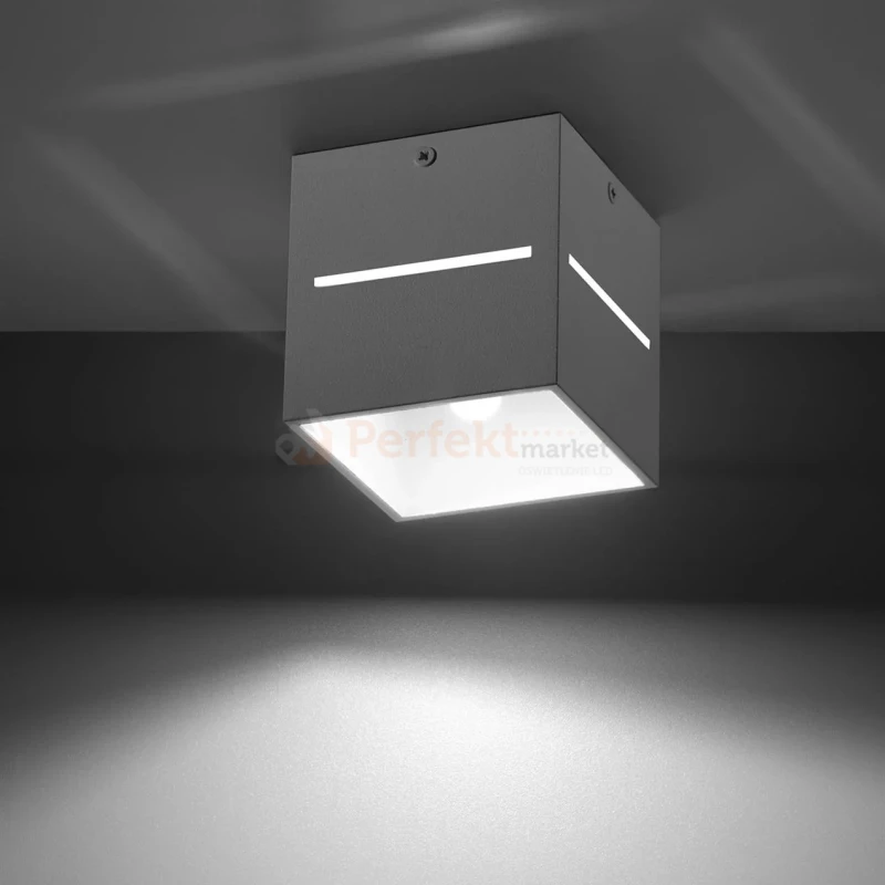 Nowoczesna lampa sufitowa spot kwadratowy Lobo Sollux montaż perfektmarket.webp