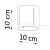Plafon tuba INEZ okrągły  gra świateł Sollux wymiary downlight perfektmarket.webp