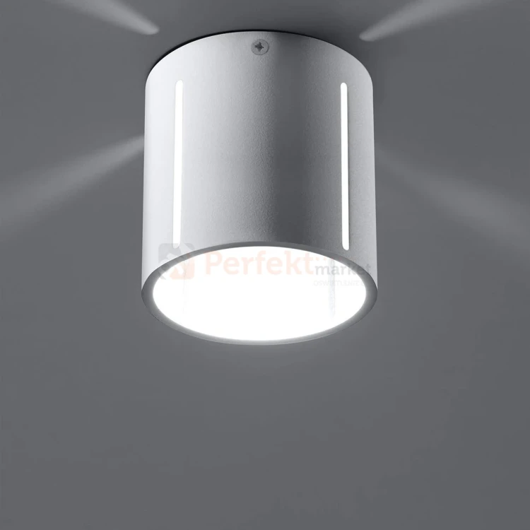 Plafon tuba INEZ okrągły biały gra świateł Sollux SL.0355 downlight perfektmarket 1.webp