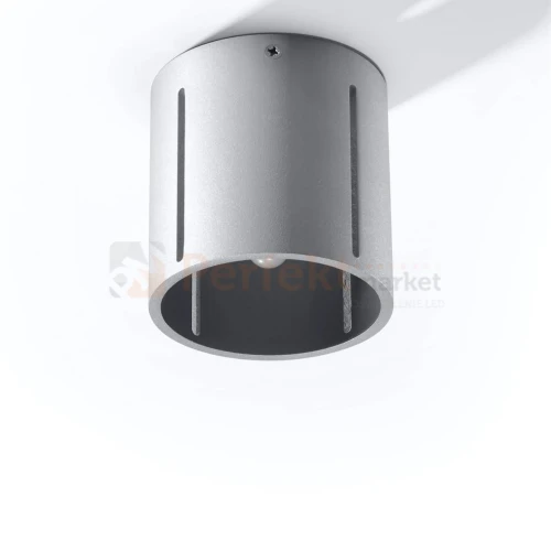 Plafon tuba INEZ okrągły szary gra świateł Sollux SL.0357 downlight perfektmarket.webp