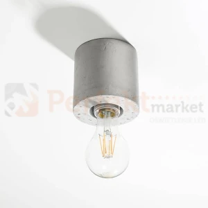 Sufitowa oprawa betonowa Salgado downlight E27 Sollux SL.0678