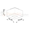 Oprawa sufitowa downlight plafon kostka GU10 MONO wymiary perfektmarket.webp