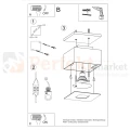 Oprawa sufitowa downlight plafon kostka GU10 MONO montaż perfektmarket.webp