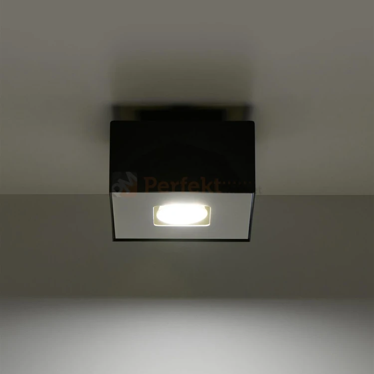 Oprawa sufitowa downlight plafon kostka GU10 MONO czarny SL.0070 1 perfektmarket.webp