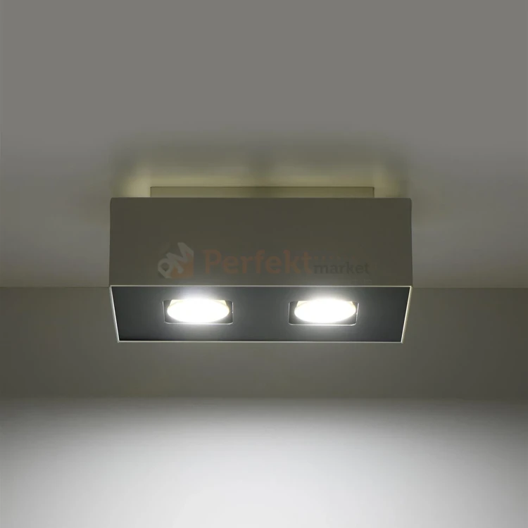 Oprawa sufitowa downlight plafon kostka GU10 MONO 2 biały SL.0067 1 perfektmarket.webp