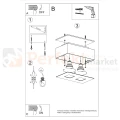 Oprawa sufitowa downlight plafon kostka GU10 MONO 2 montaż perfektmarket.webp