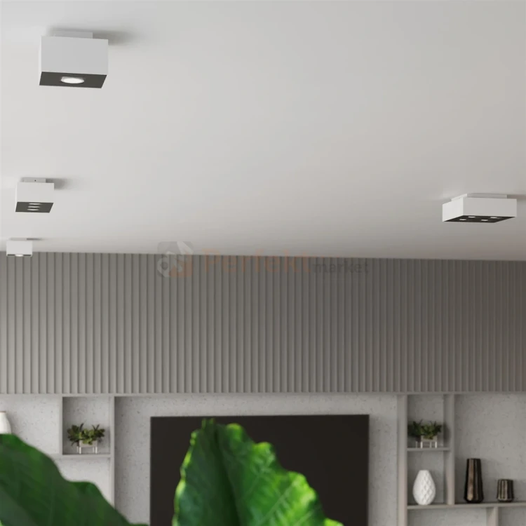 Oprawa sufitowa downlight plafon kostka GU10 MONO biały SL.0066 aranżacja 1 perfektmarket.webp