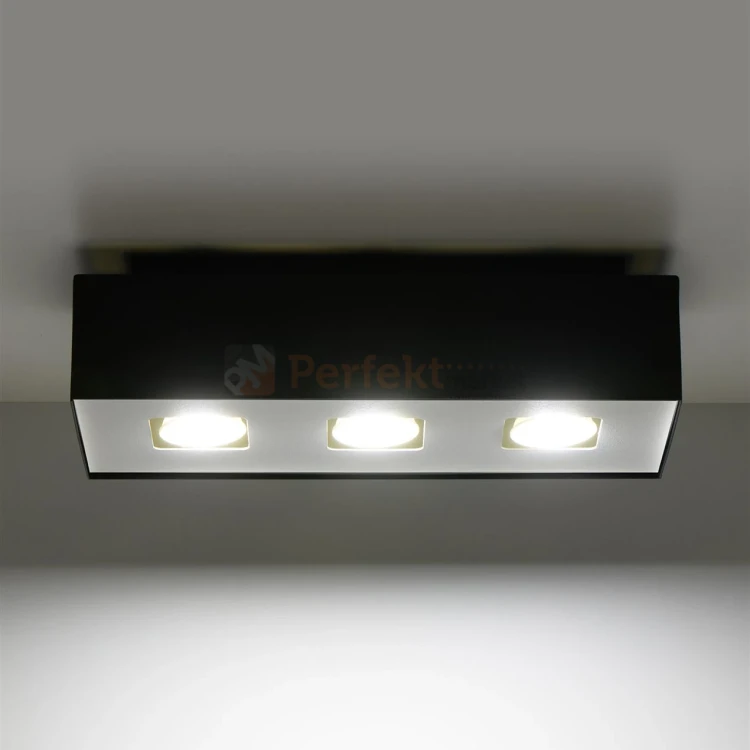 Oprawa sufitowa downlight plafon kostka GU10 MONO 3 czarny SL.0072 1 perfektmarket.webp