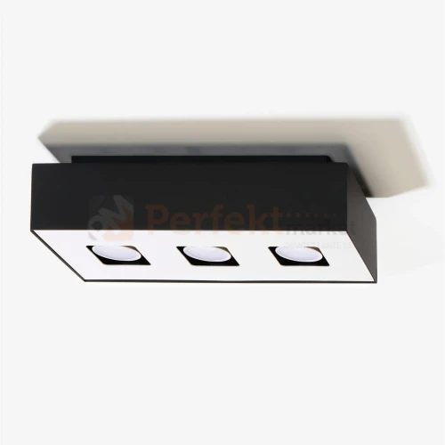 Oprawa sufitowa downlight plafon kostka GU10 MONO 3 czarny SL.0072 perfektmarket.webp