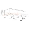 Oprawa sufitowa downlight plafon kostka GU10 MONO 3 wymiary perfektmarket.webp