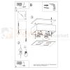 Oprawa sufitowa downlight plafon kostka GU10 MONO 4 montaż perfektmarket.webp