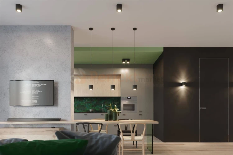 Oprawa plafon tuba spot GU10 Orbis 1 czarny SL.0016 aranżacja perfektmarket olsztyn.webp