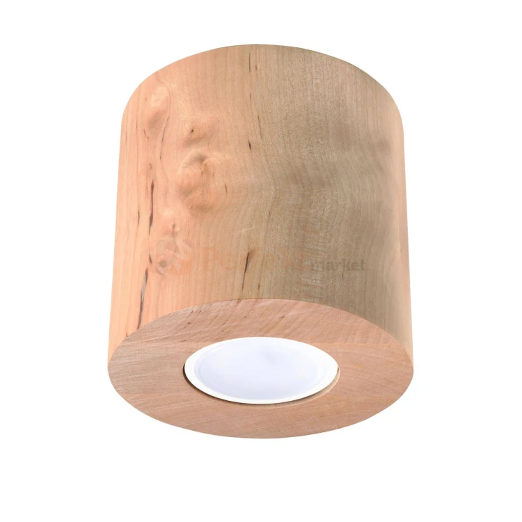Drewniana oprawa sufitowa downlight Orbis drewno naturalne SL.0492 2 perfektmarket.webp