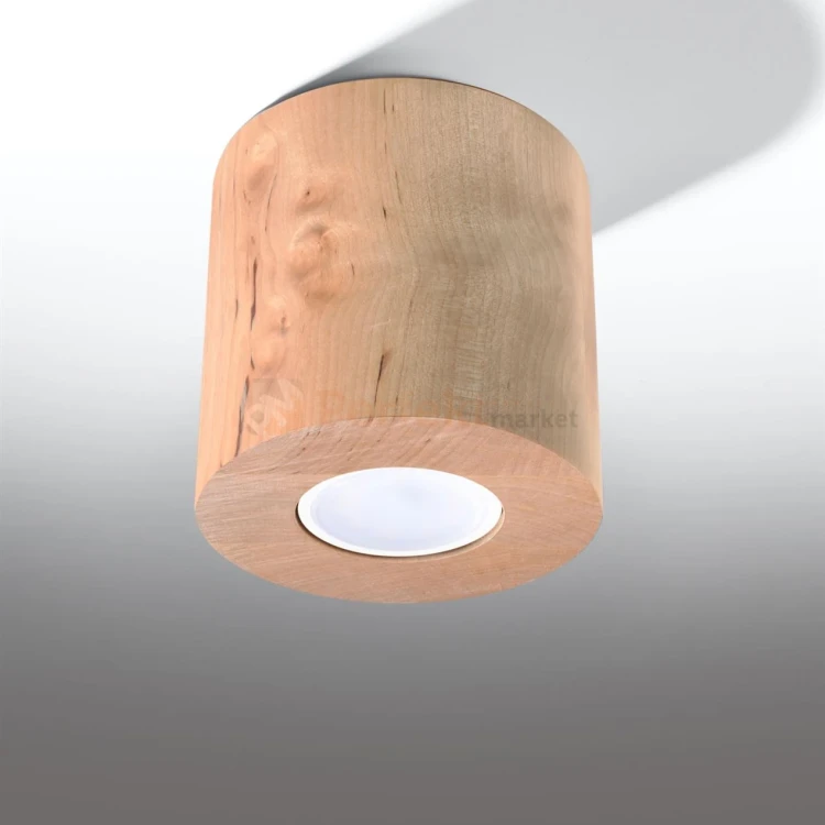 Drewniana oprawa sufitowa downlight Orbis drewno naturalne SL.0492 perfektmarket.webp