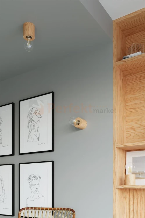 Oprawa sufitowa spot downlight SALGADO naturalne drewno SL.0672 perfektmarket.webp