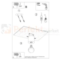 Oprawa sufitowa spot downlight SALGADO naturalne drewno SL.0672 montaż perfektmarket.webp