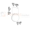 Oprawa sufitowa spot downlight SALGADO naturalne drewno SL.0672 wymiary perfektmarket.webp