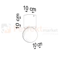 Oprawa sufitowa spot downlight SALGADO naturalne drewno SL.0672 wymiary perfektmarket.webp