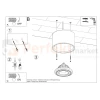 Plafon betonowy downlight BASIC 1  SL.0881 Sollux montaż Perfekt Market.webp