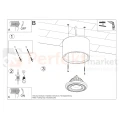 Plafon betonowy downlight BASIC 1  SL.0881 Sollux montaż Perfekt Market.webp