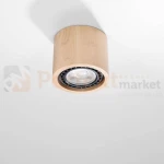 Oprawa sufitowa drewniana downlight BASIC 1 SL.0913 Sollux.webp
