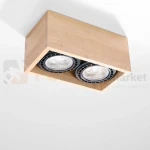 Plafon drewniany downlight QUATRO 2 SL.0916 Sollux perfektmarket.webp