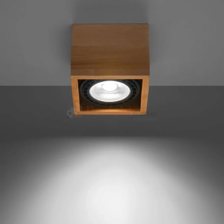 Plafon drewniany downlight QUATRO 1 SL.0915 Sollux 1 perfektmarket.webp
