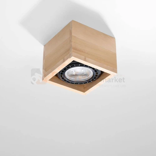 Plafon drewniany downlight QUATRO 1 SL.0915 Sollux perfektmarket.webp