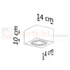 Plafon drewniany downlight QUATRO 1 SL.0915 Sollux wymiary perfektmarket.webp