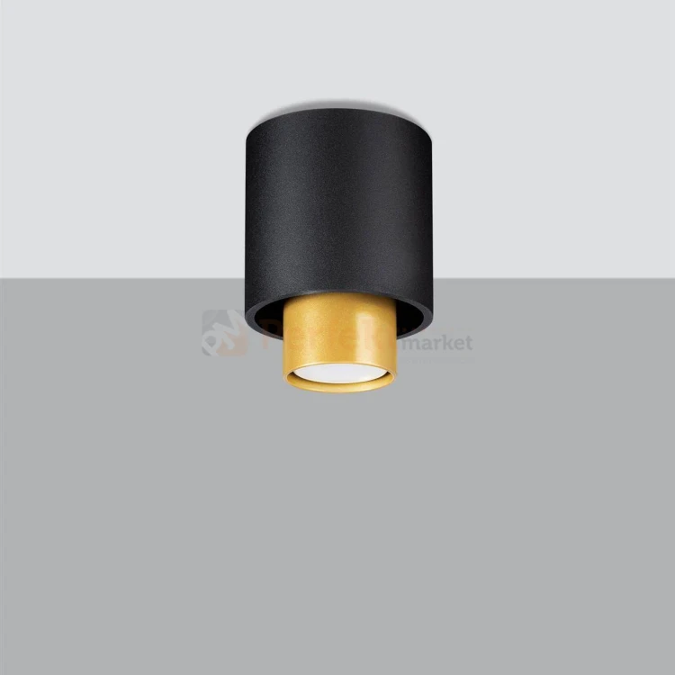 Oprawa sufitowa downlight NESI czarno złoty SL.0982 Sollux perfektmarket.webp