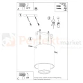 Oprawa sufitowa downlight NESI czarno złoty SL.0982 Sollux montaż perfektmarket.webp