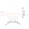 Lampa sufitowa LED downlight ZOE wymiary perfektmarket.webp