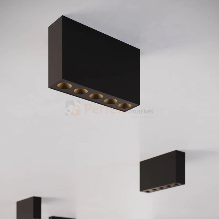 Lampa sufitowa LED downlight SOLE czarny SL.1212 aranżacja perfektmarket.webp